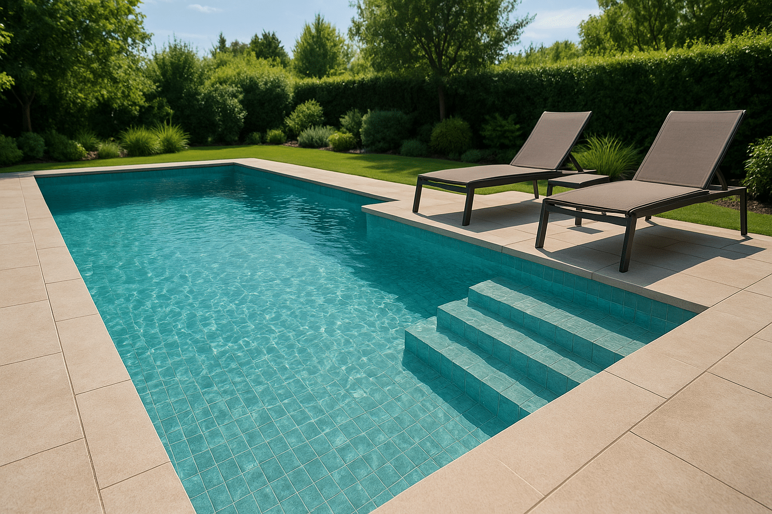 ouverture piscine - illustration