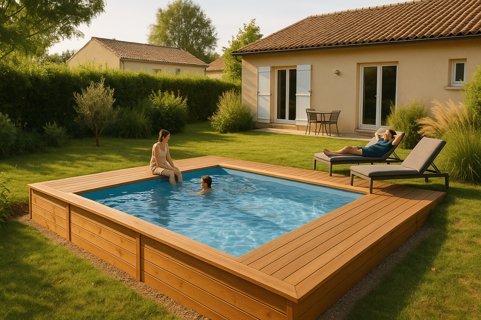 piscine enterree hors sol