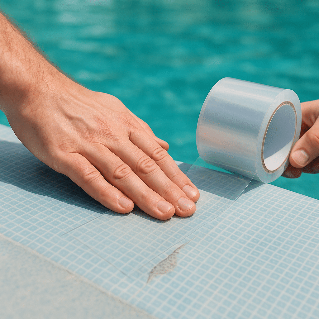 reparation piscine - illustration